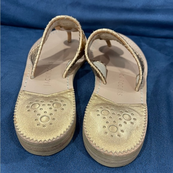 𝅺Jack Rogers rose Gold sandals size 8.5M EUC SB7 - Picture 4 of 8